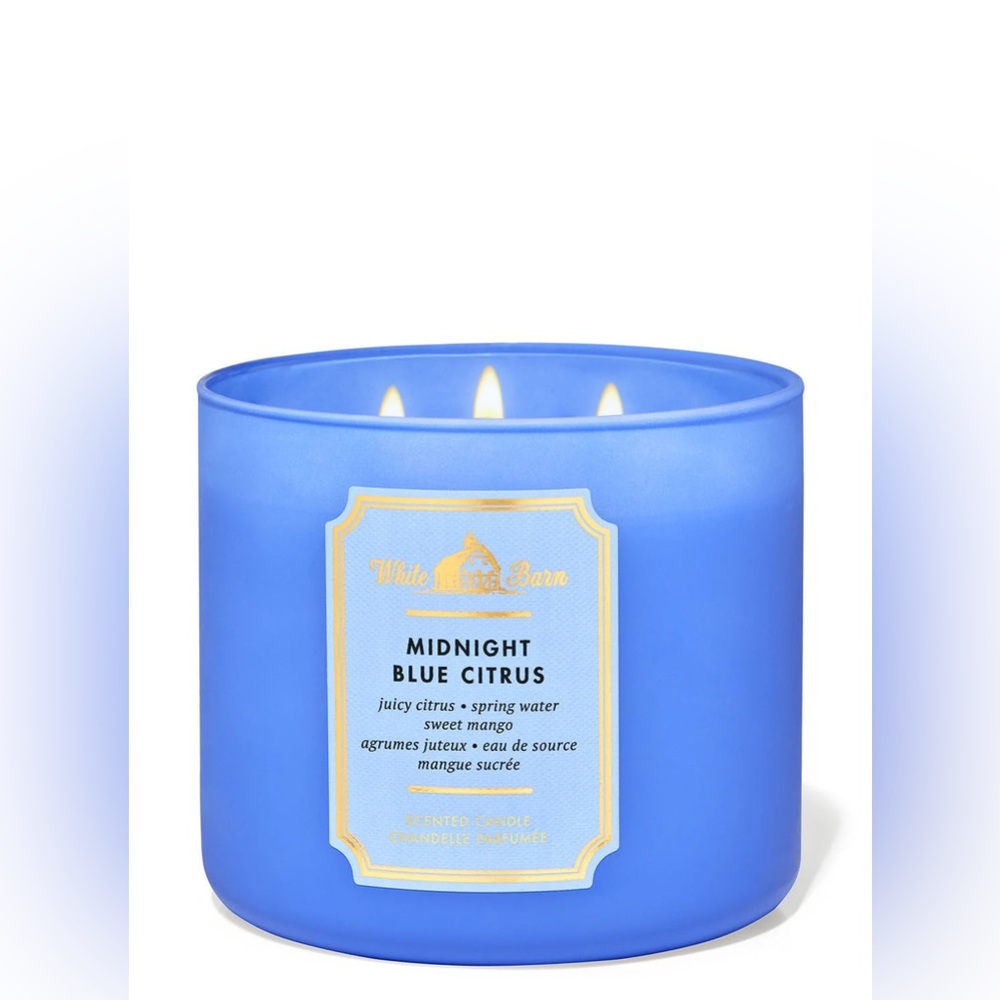 White Barn Blue Citrus Candle